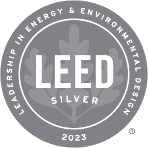 LEED Silver certified 2023